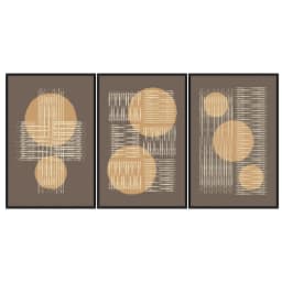 Kit Quadros Decorativos Linhas E Formas