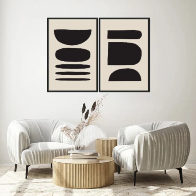 Kit Quadros Decorativos Formas