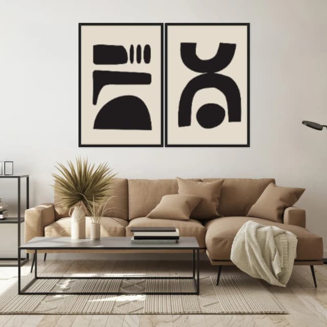 Kit Quadros Decorativos Formas