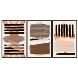 Kit Quadros Decorativos Pinceladas