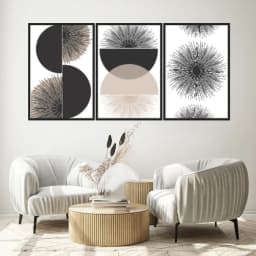 Kit Quadros Decorativos Minimalista