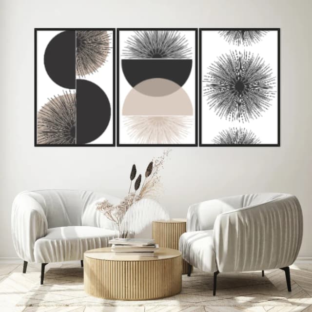 Kit Quadros Decorativos Minimalista