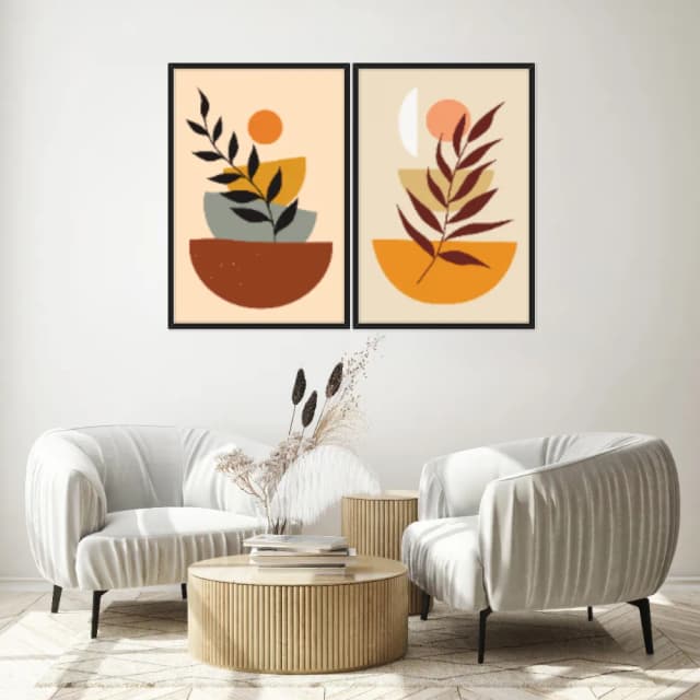 Kit Quadros Decorativos Tropical