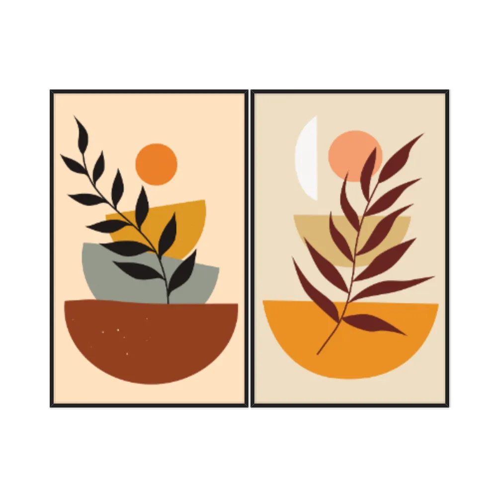 Kit Quadros Decorativos Tropical