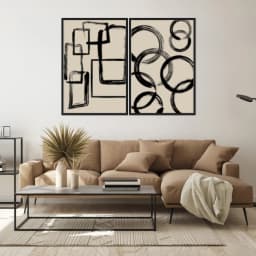Kit Quadros Decorativos Minimalista