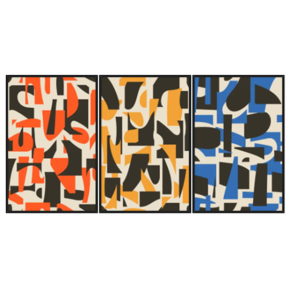 Kit Quadros Decorativos Geométrico