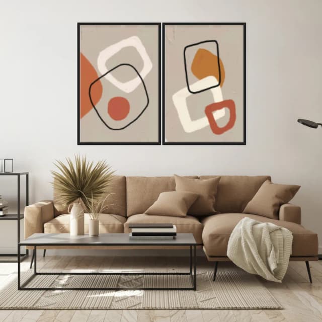 Kit Quadros Decorativos Minimalista