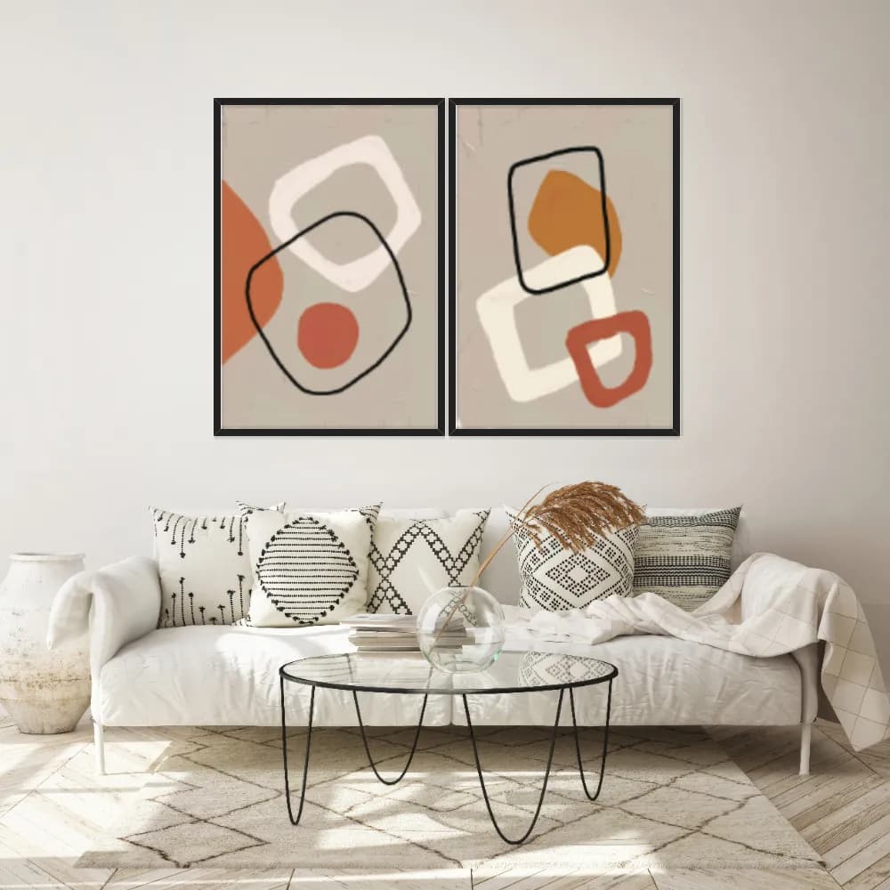Kit Quadros Decorativos Minimalista