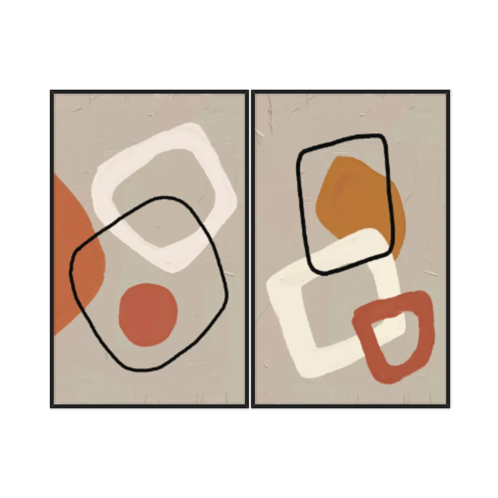 Kit Quadros Decorativos Minimalista