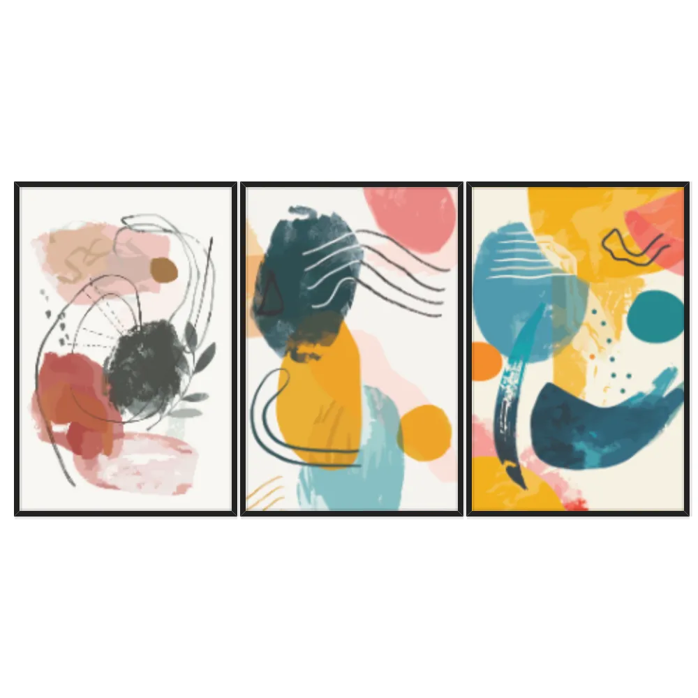 Kit Quadros Decorativos Minimalista
