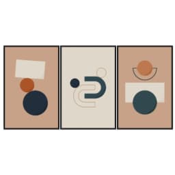 Kit Quadros Decorativos Geométrico