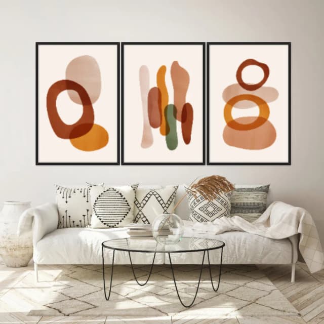 Kit Quadros Decorativos Geométrico