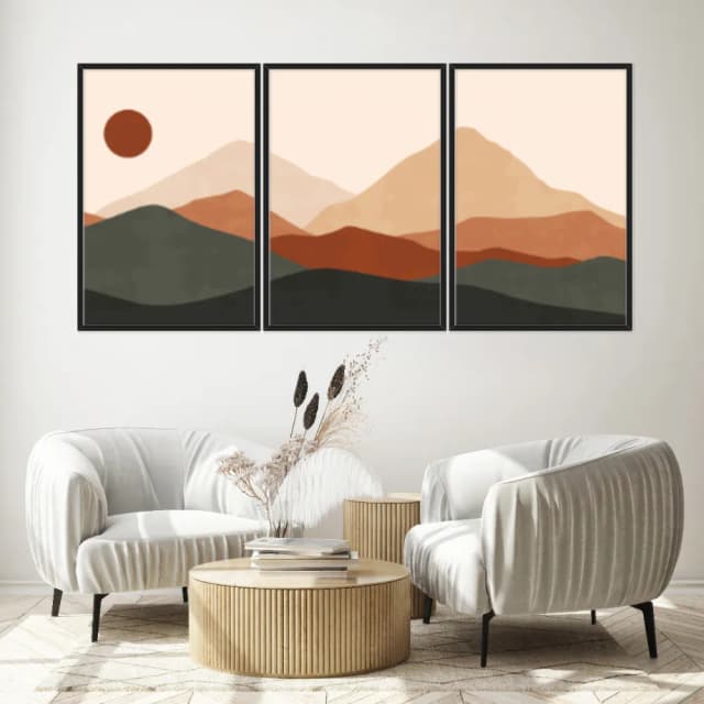 Kit Quadros Decorativos Montanha