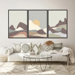 Kit Quadros Decorativos Montanha