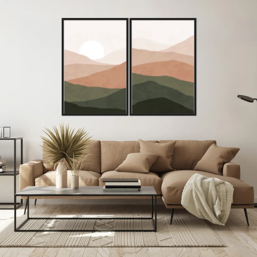 Kit Quadros Decorativos Montanha