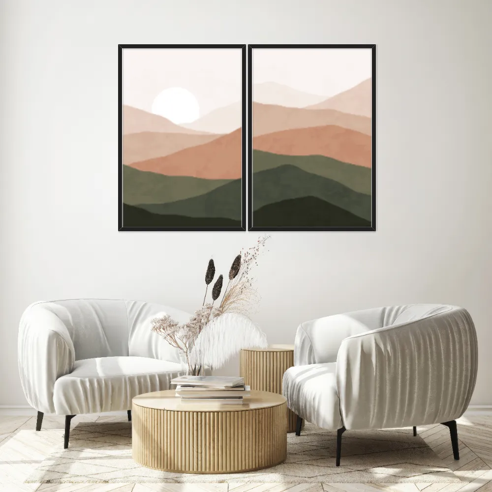 Kit Quadros Decorativos Montanha