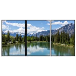 Kit Quadros Decorativos Lago E Montanha