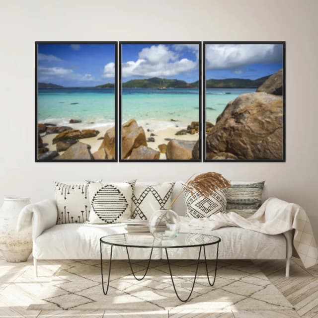 Kit Quadros Decorativos Praia