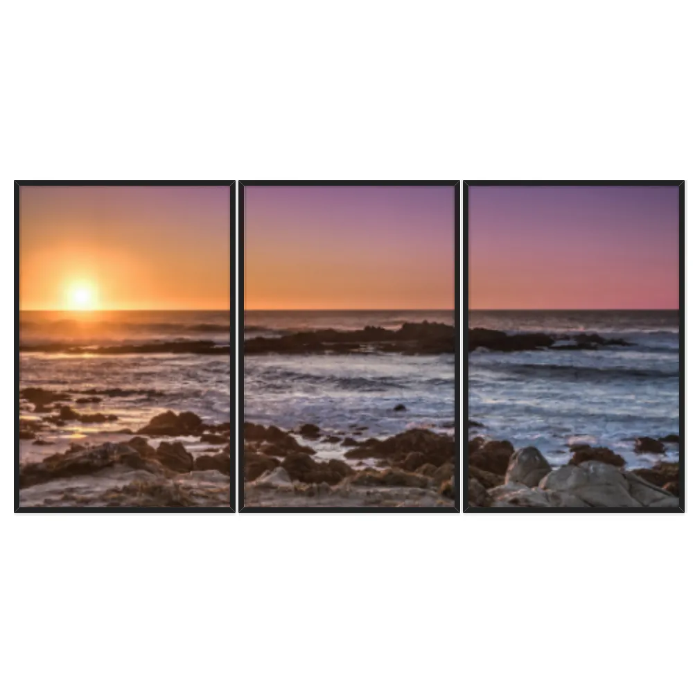 Kit Quadros Decorativos Pôr Do Sol