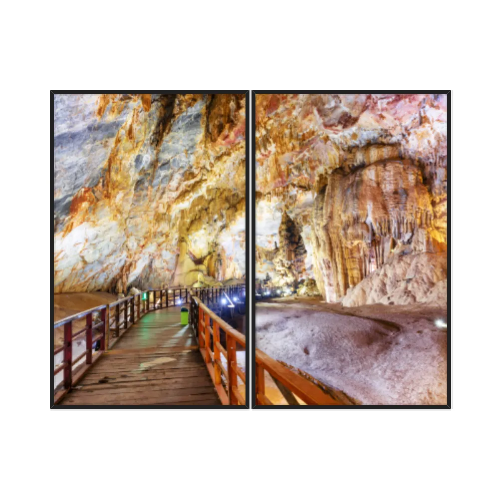 Kit Quadros Decorativos Carvena Do Paraíso