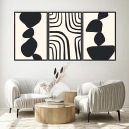 Kit Quadros Decorativos Formas