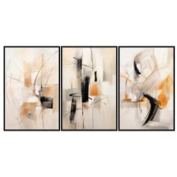 Kit Quadros Decorativos Pintura Minimalista