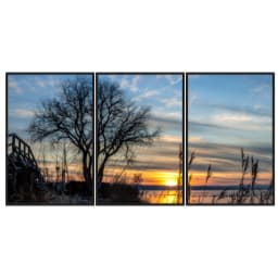 Kit Quadros Decorativos Pôr Do Sol