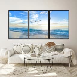 Kit Quadros Decorativos Praia