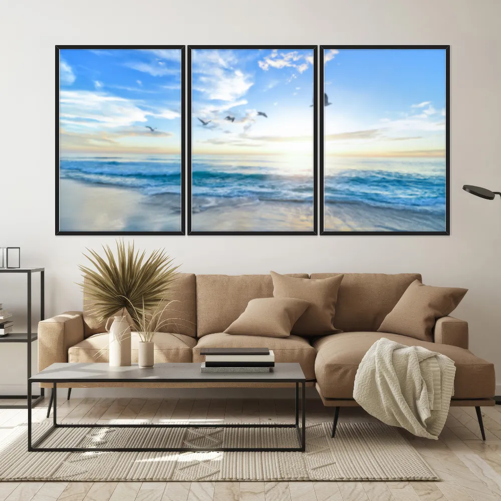Kit Quadros Decorativos Praia