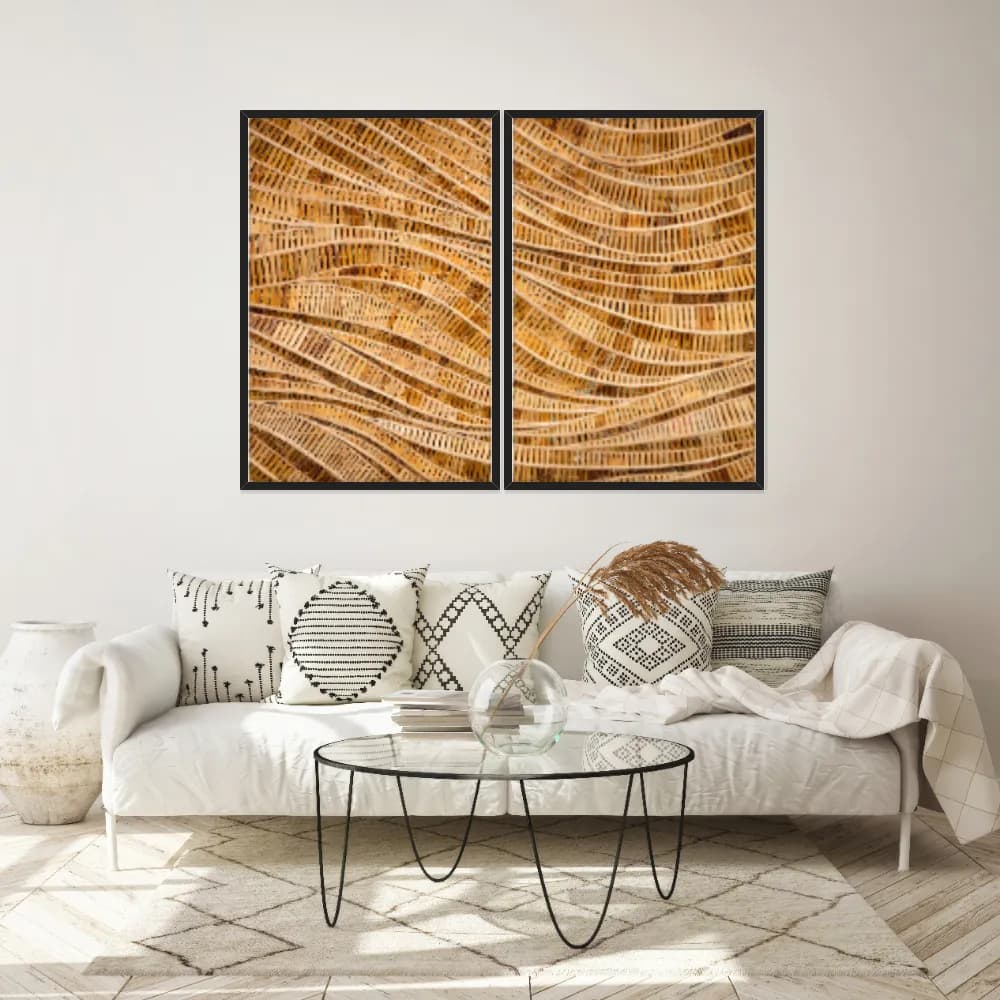 Kit Quadros Decorativos Madeira