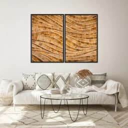 Kit Quadros Decorativos Madeira