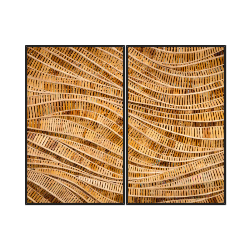 Kit Quadros Decorativos Madeira