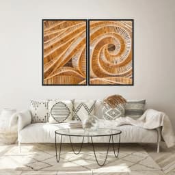 Kit Quadros Decorativos Madeira
