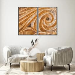 Kit Quadros Decorativos Madeira