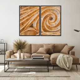 Kit Quadros Decorativos Madeira