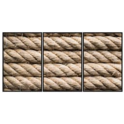 Kit Quadros Decorativos Traçado De Bambu