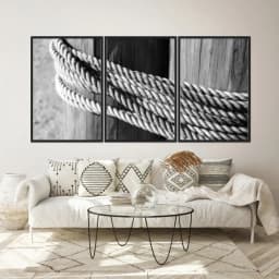 Kit Quadros Decorativos Madeira Com Nó