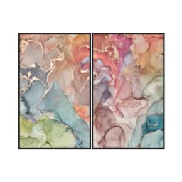 Kit Quadros Decorativos Formas Coloridas
