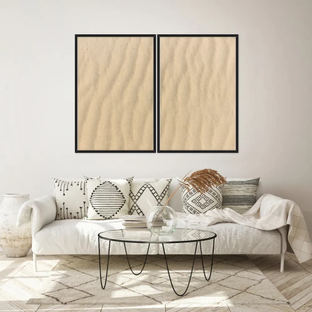Kit Quadros Decorativos Areia