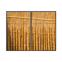 Kit Quadros Decorativos Madeira De Bambu