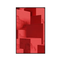 Quadro Decorativo Formas Vermelhas