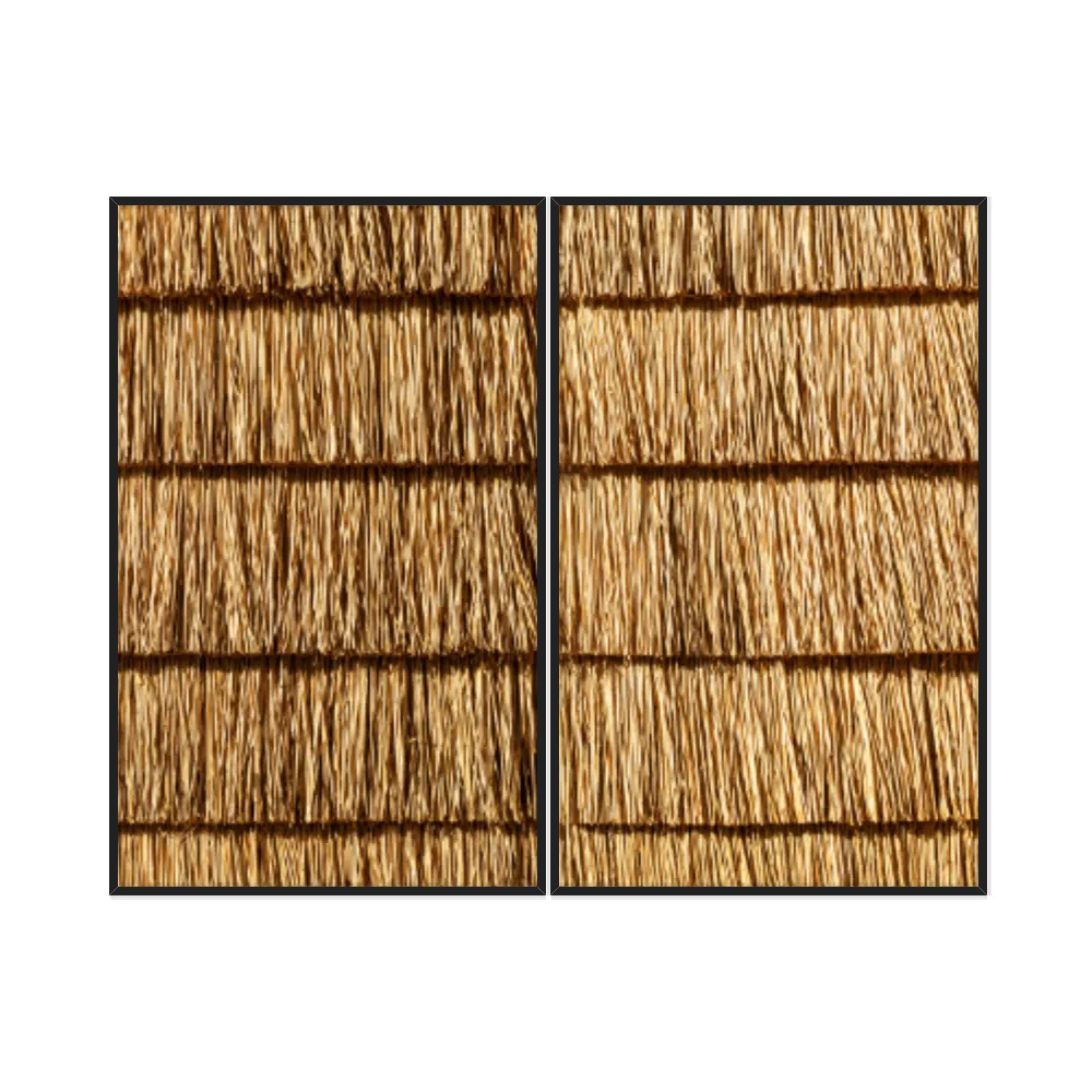 Kit Quadros Decorativos Fios De Bambu