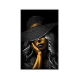 Quadro Decorativo Mulher De Preto