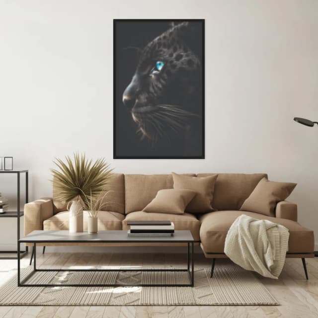 Quadro Decorativo Pantera Negra