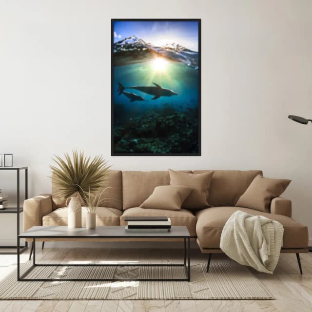 Quadro Decorativo Golfinhos