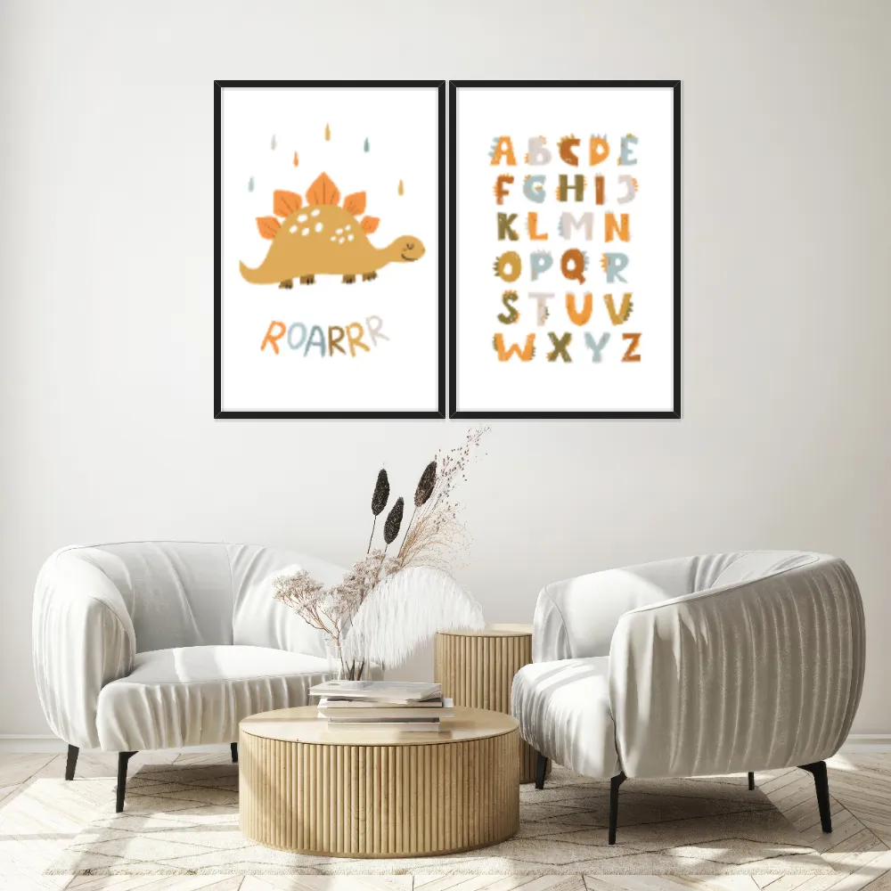 Kit Quadros Decorativos Dinossauro