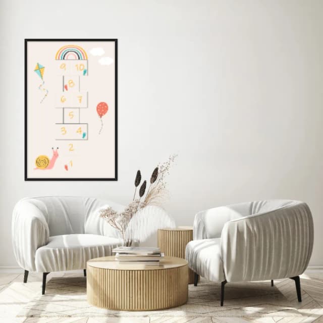 Quadro Decorativo Amarelinha