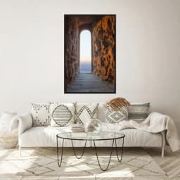 Quadro Decorativo Janela De Castelo