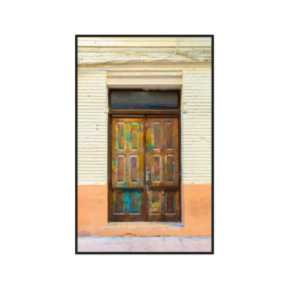 Quadro Decorativo Madeira Colorida