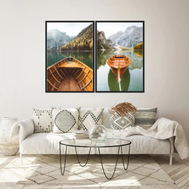 Kit Quadros Decorativos Vista De Montanha